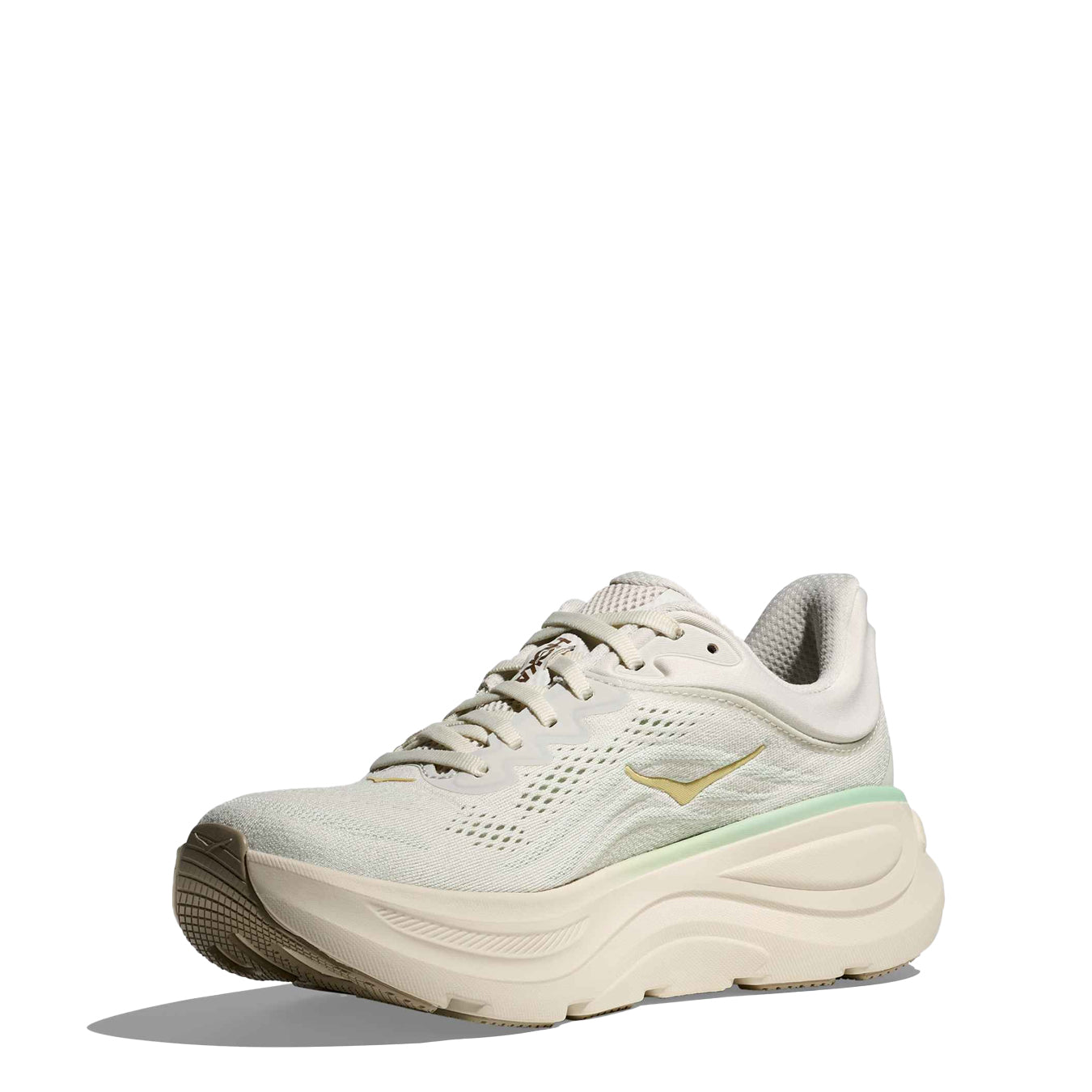 Hoka Womens Bondi 9 Trainer Truffle Salt / Sea Glass - pam pam 