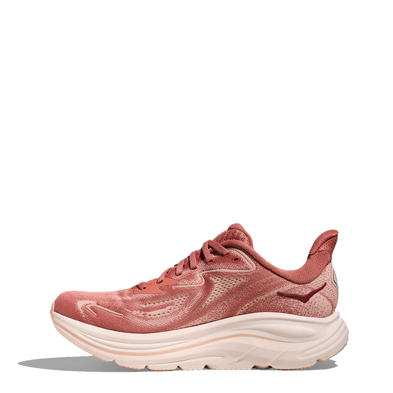 Hoka Womens Clifton 10 Trainer Blush / Rose Latte - pam pam 