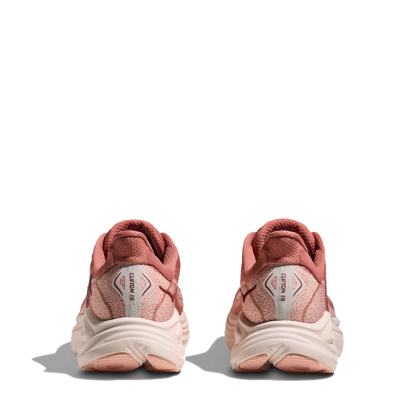 Hoka Womens Clifton 10 Trainer Blush / Rose Latte - pam pam 