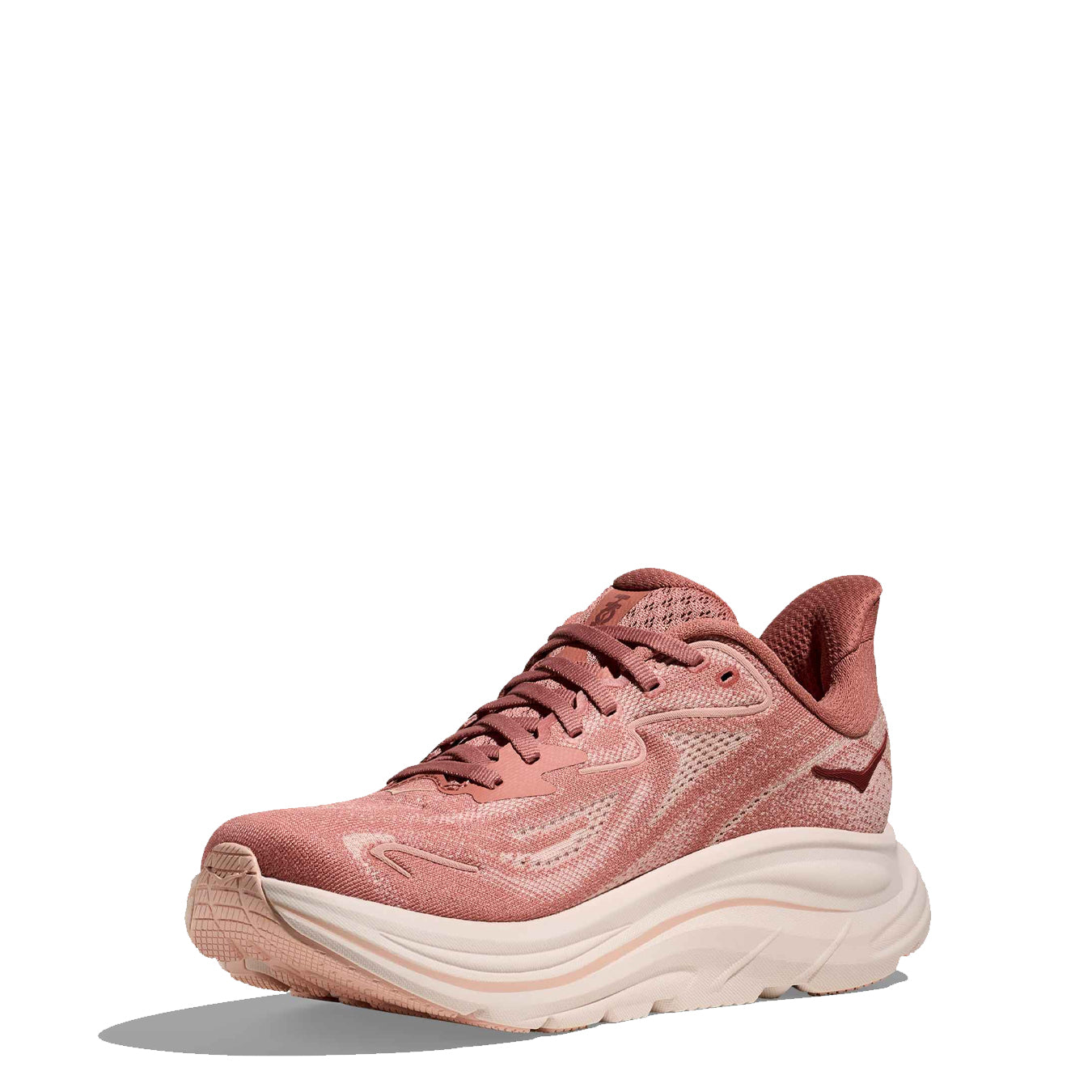Hoka Womens Clifton 10 Trainer Blush / Rose Latte - pam pam 