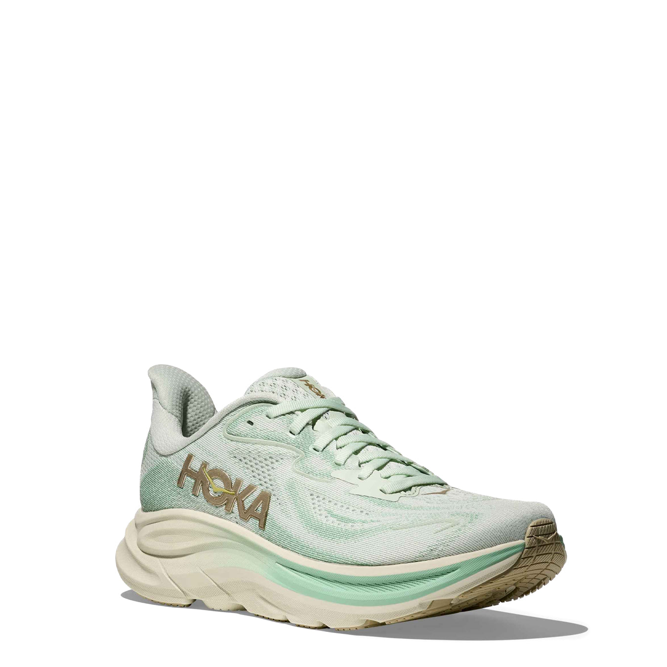 Hoka Womens Clifton 10 Trainer Sea Glass / Jadeite - pam pam 
