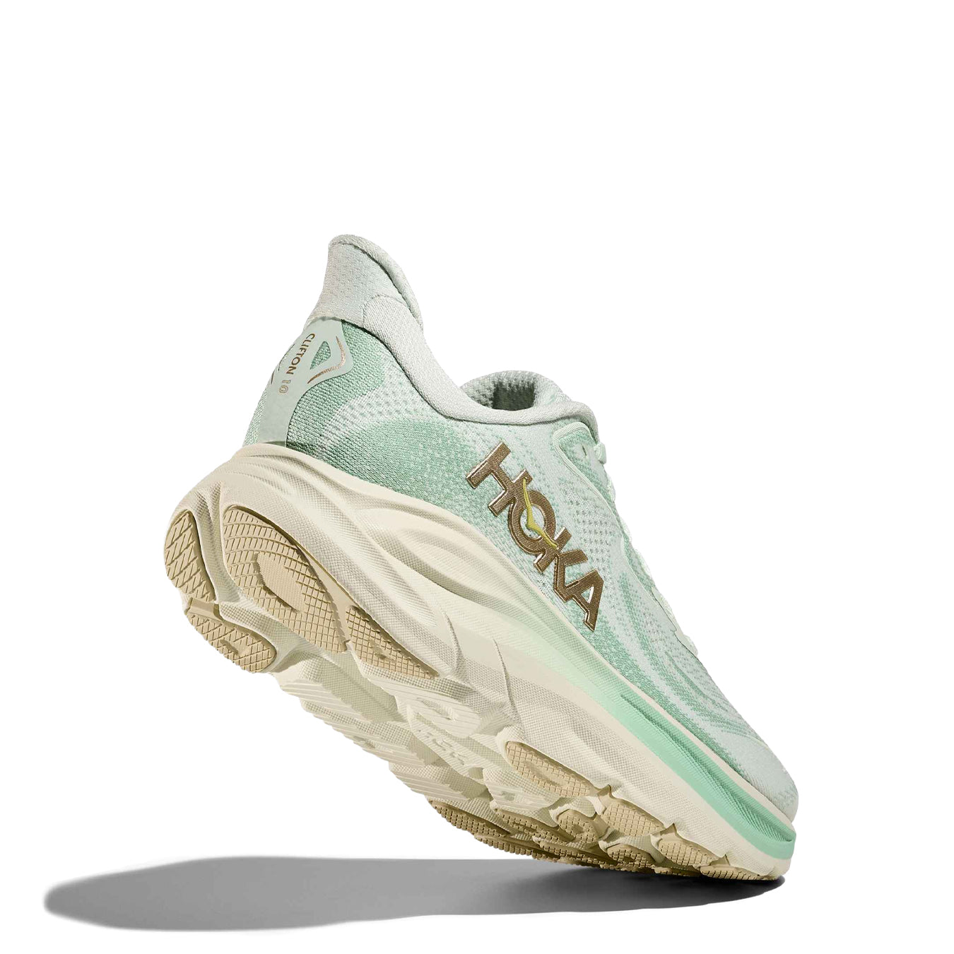 Hoka Womens Clifton 10 Trainer Sea Glass / Jadeite - pam pam 