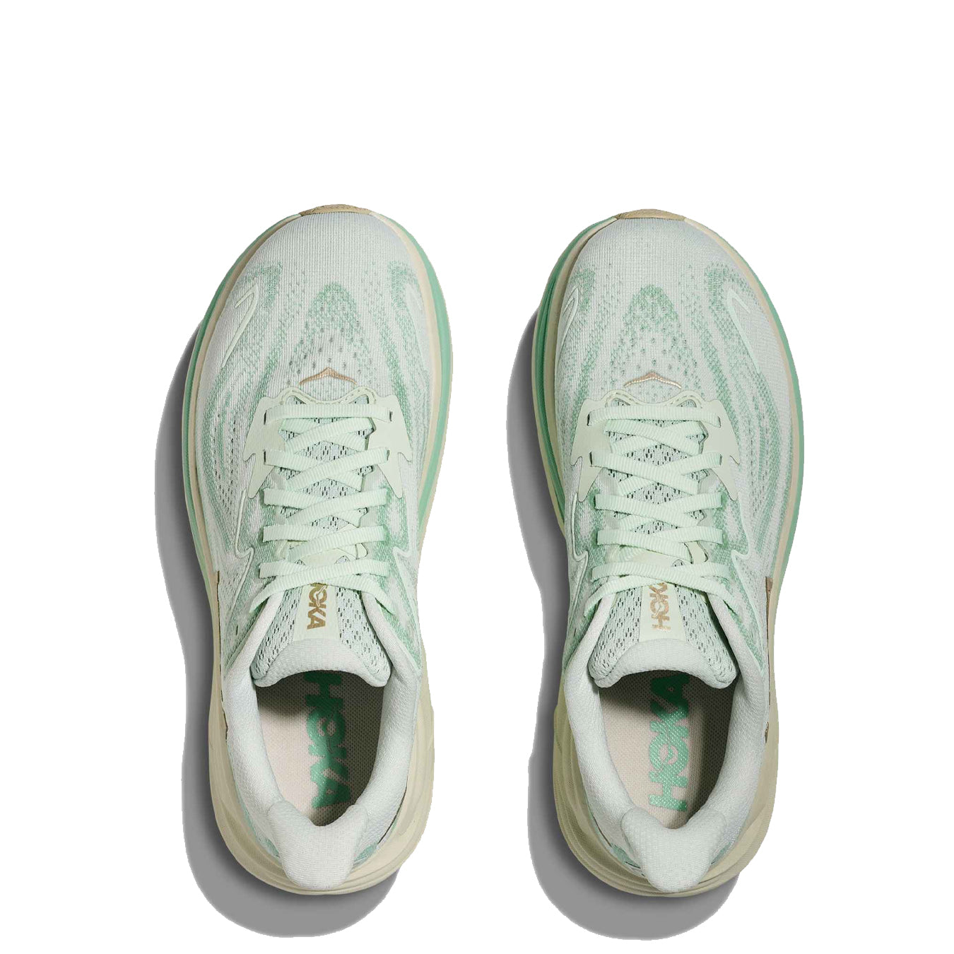 Hoka Womens Clifton 10 Trainer Sea Glass / Jadeite - pam pam 