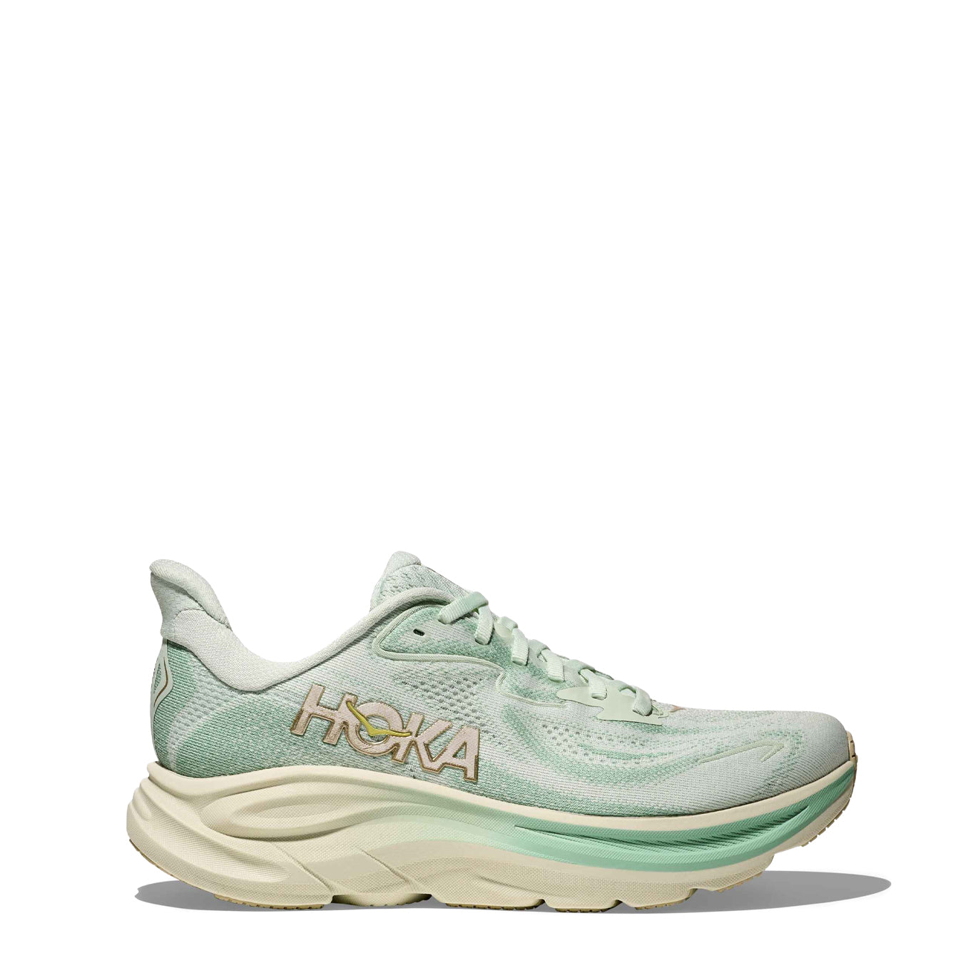 Hoka Womens Clifton 10 Trainer Sea Glass / Jadeite - pam pam 