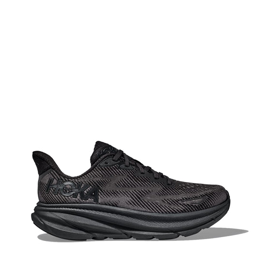 Hoka Womens Clifton 9 Trainer Black / Black