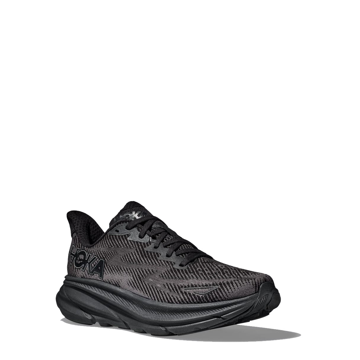 Hoka Womens Clifton 9 Trainer Black / Black