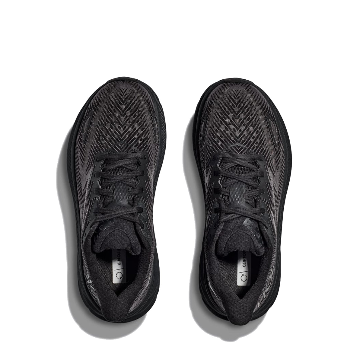 Hoka Womens Clifton 9 Trainer Black / Black