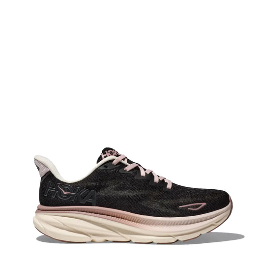 Hoka Womens Clifton 9 Trainer Obsidian / Quartzite