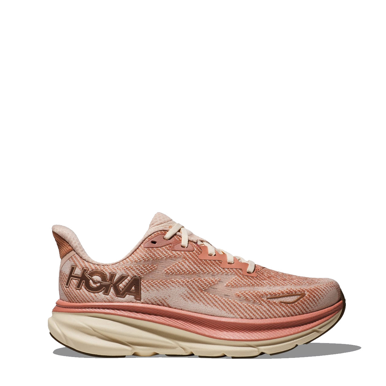 Hoka Womens Clifton 9 Trainer Sandstone / Cream