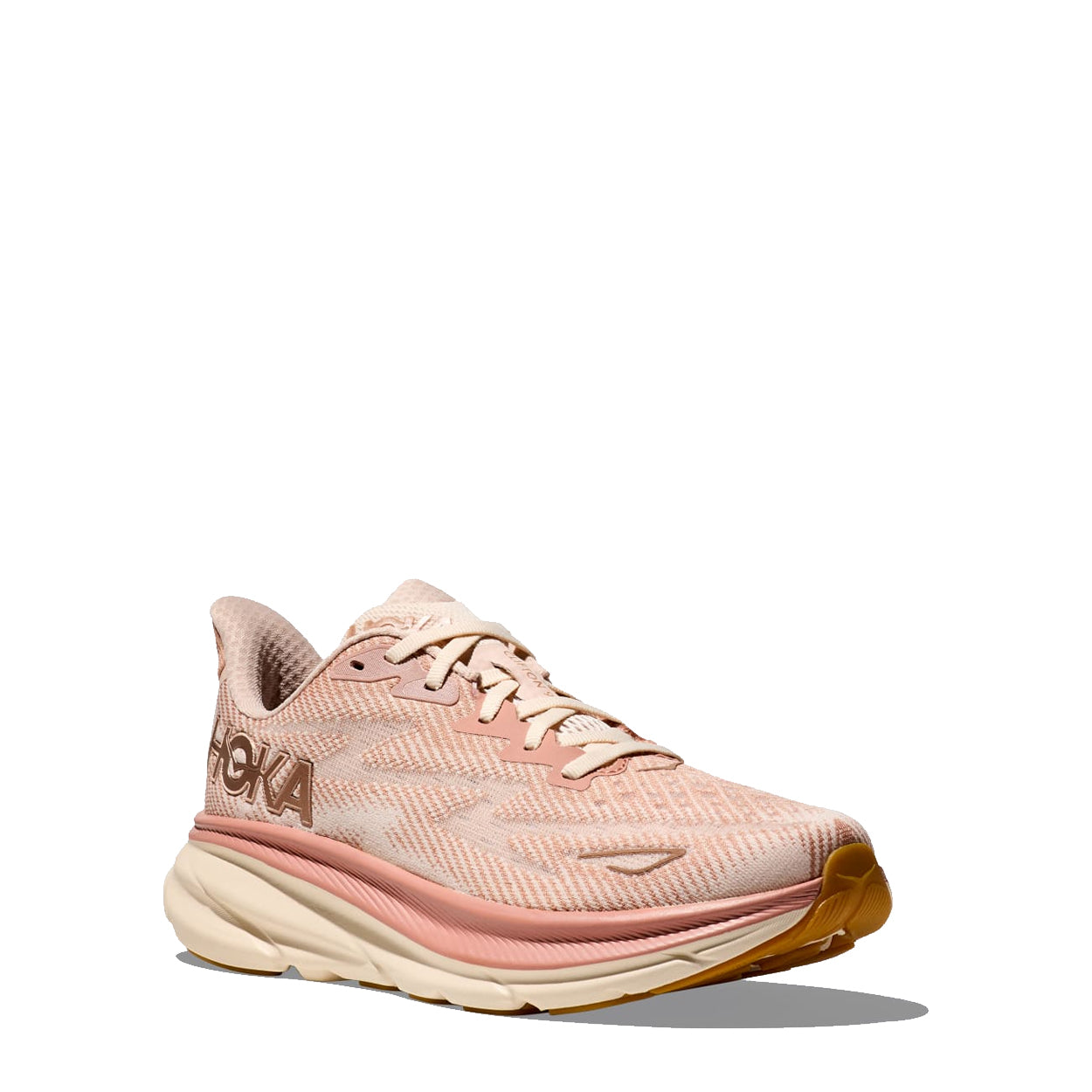 Hoka Womens Clifton 9 Trainer Sandstone / Cream