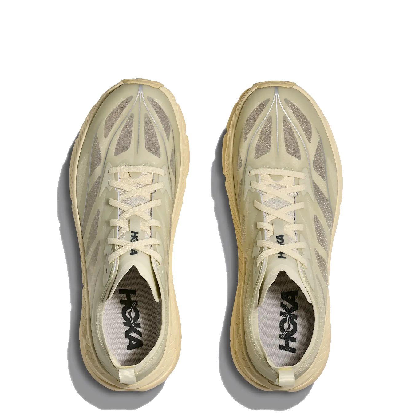 Hoka Womens Mafate Speed 4 Lite Trainer Truffle Salt / Vintage Yellow - pam pam 