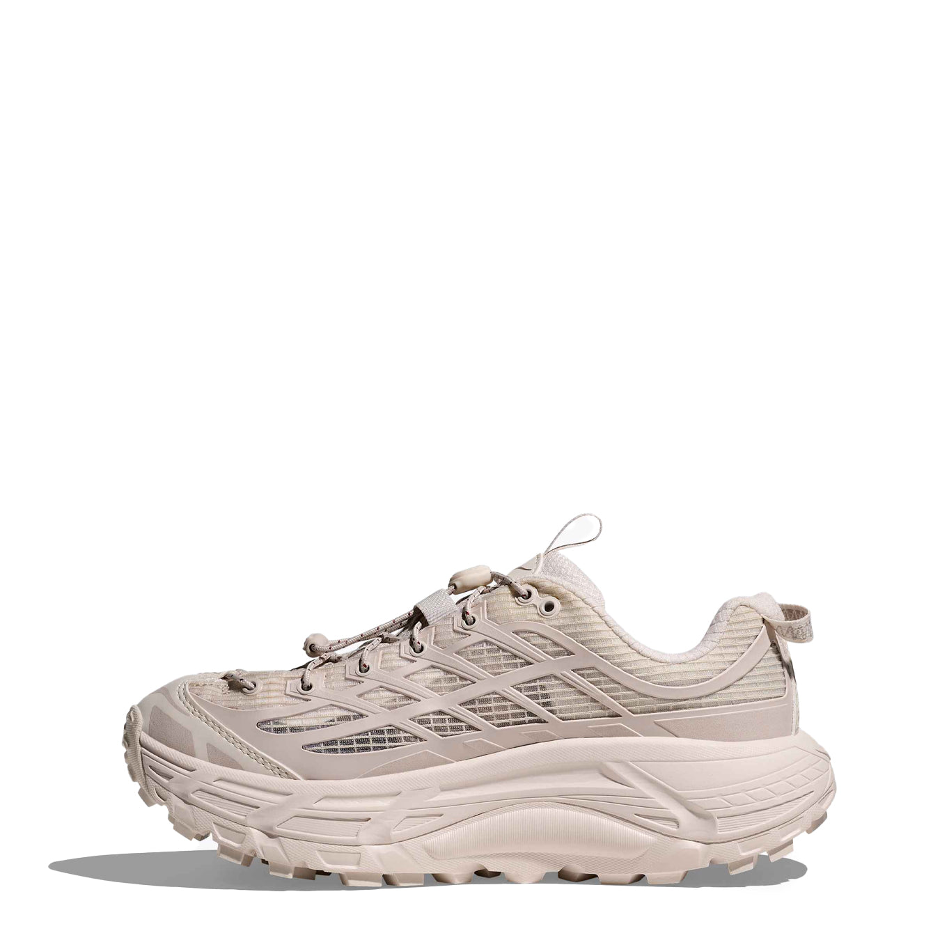 Hoka Womens Mafate Three2 Trainer Grid Rose Cream / Stucco - pam pam 