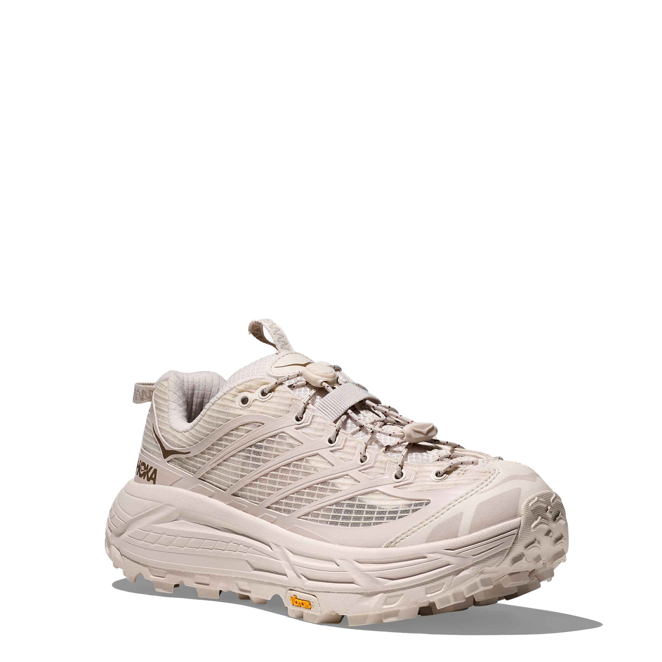 Hoka Womens Mafate Three2 Trainer Grid Rose Cream / Stucco - pam pam 