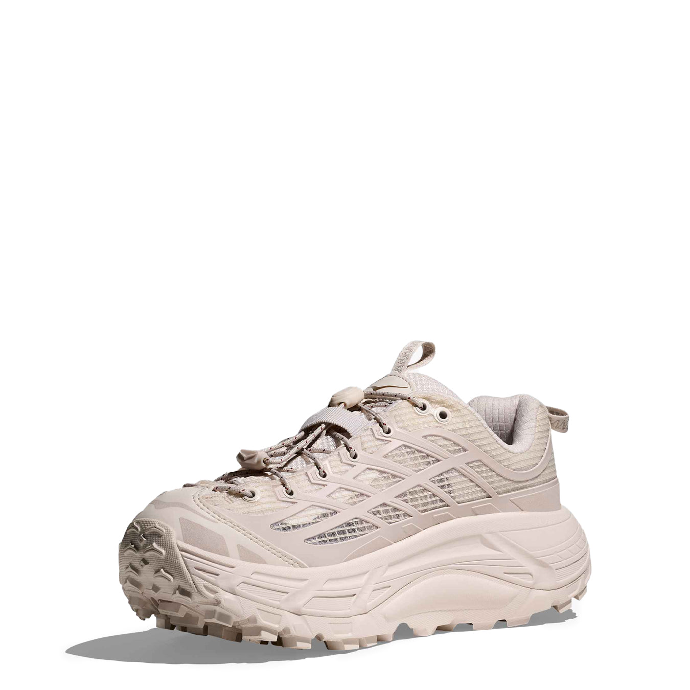 Hoka Womens Mafate Three2 Trainer Grid Rose Cream / Stucco - pam pam 