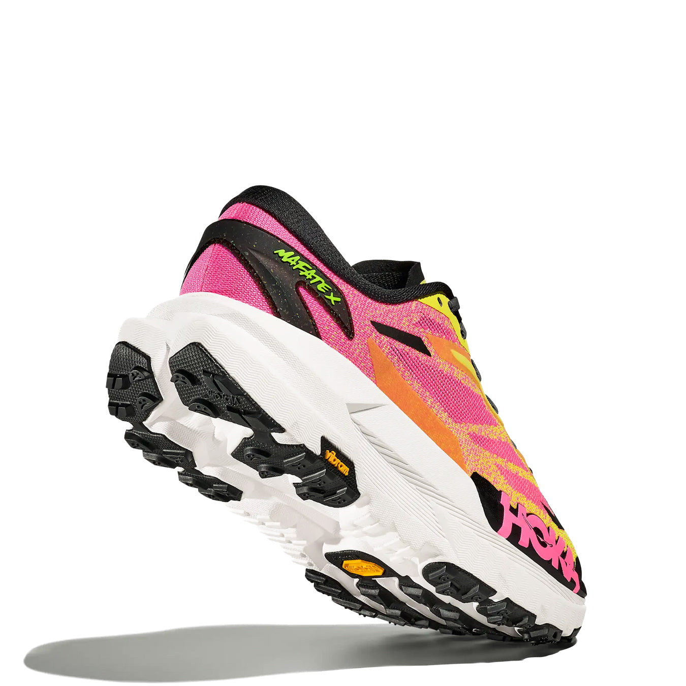Hoka Womens Mafate X Trainer Neon Hoka Citrus / Neon Rose - pam pam 
