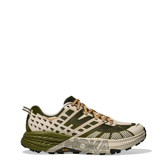 Hoka Womens Speedgoat 2 Trainer Moss Green / Rose Cream - pam pam