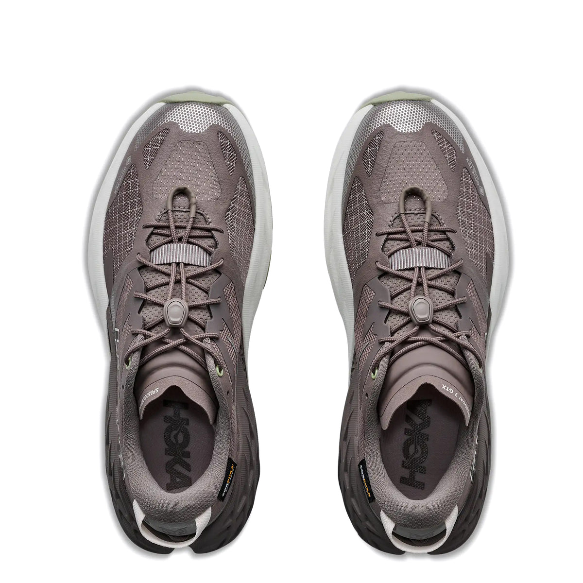 Hoka Womens Speedgoat 7 GTX Trainer Pebble Grey / Alabaster