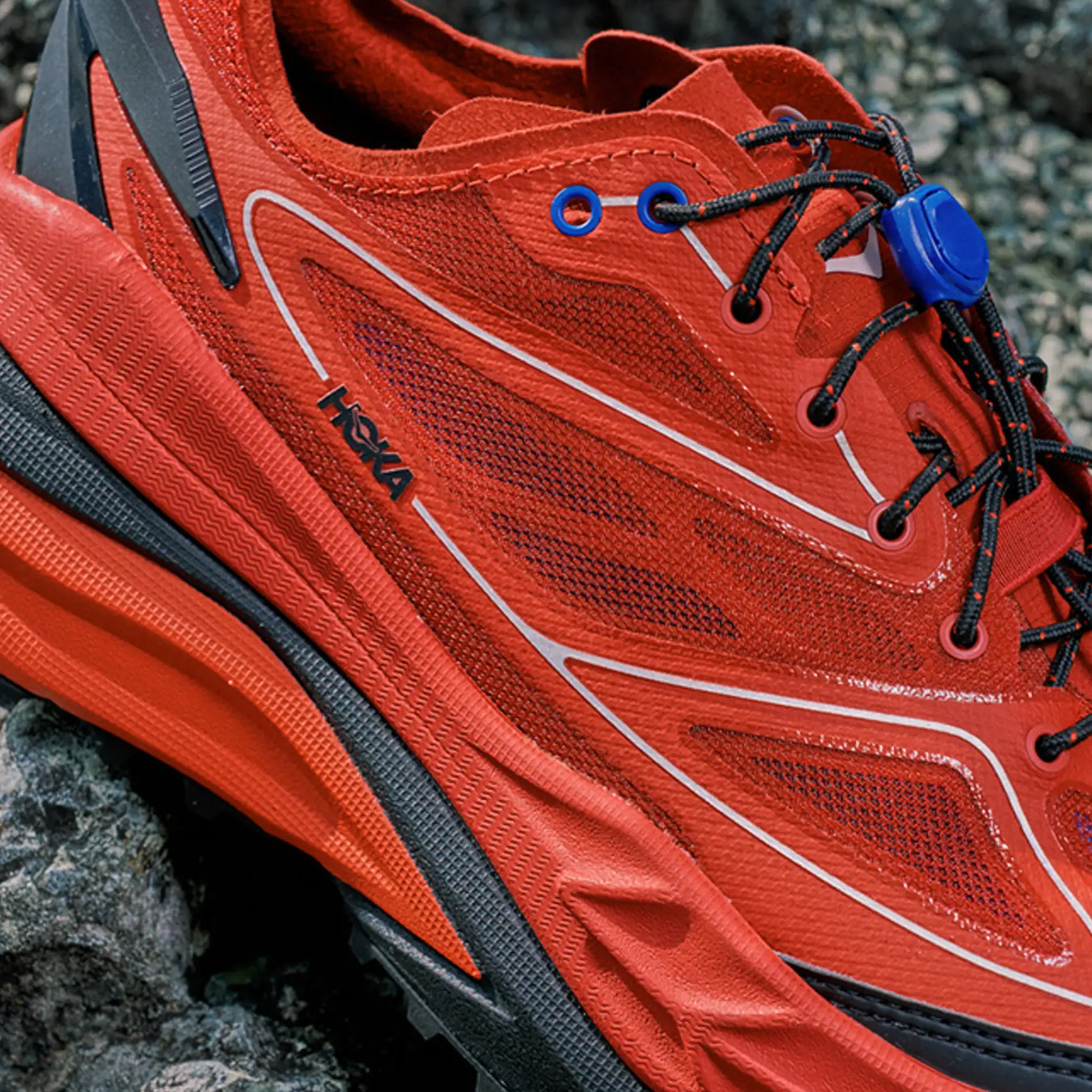 Hoka Womens Stinson 7 Trainer Pepper / Night Sky