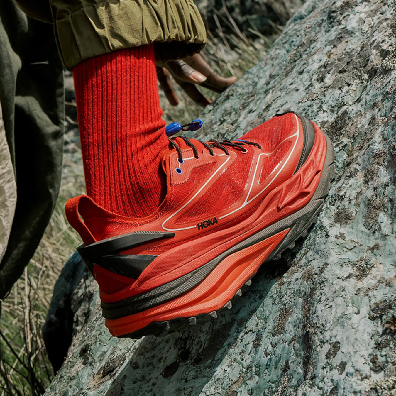 Hoka Womens Stinson 7 Trainer Pepper / Night Sky