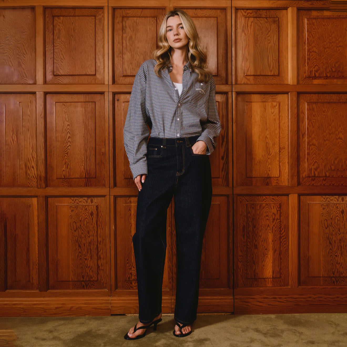 House of Sunny 13 Oz Straight Leg Denim Indigo - pam pam 