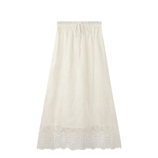 House of Sunny Blossom Skirt Ivory
