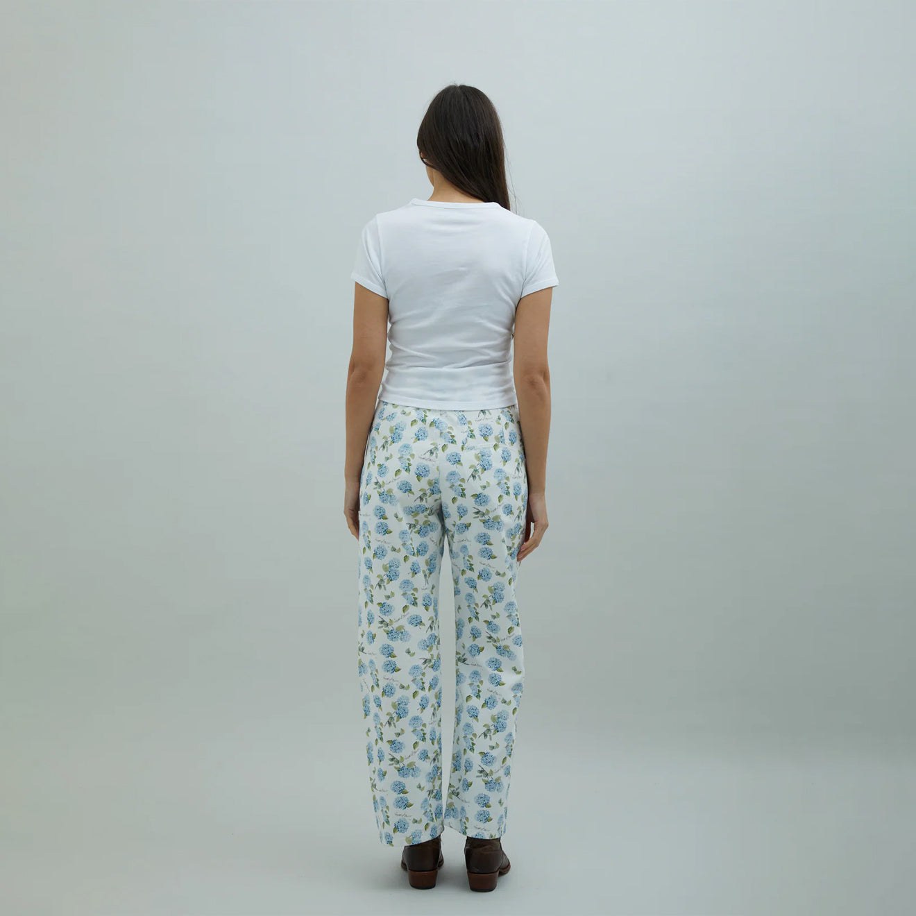 House of Sunny Hydrangea Baby Tee White - pam pam 