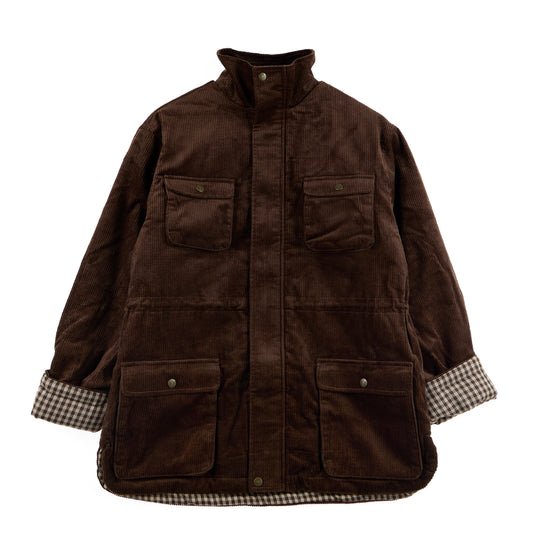 House of Sunny Womens Chevy Cord Funnel Hi Neck Dark