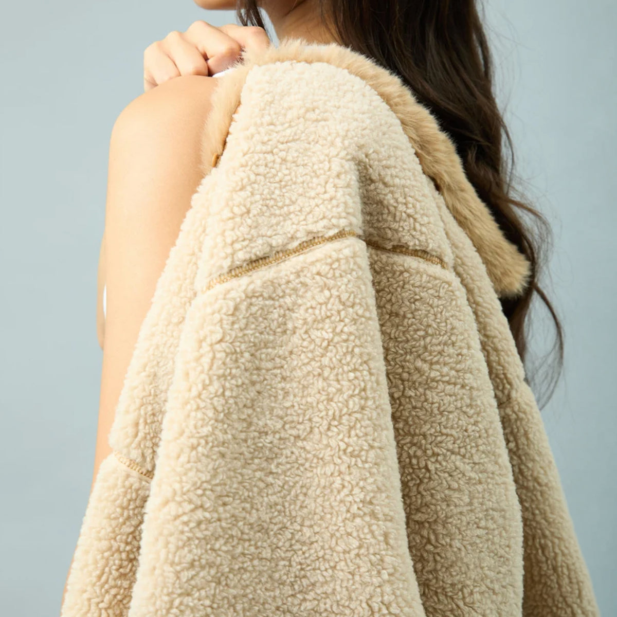 House of Sunny Womens Dolly Coat Sand Beige