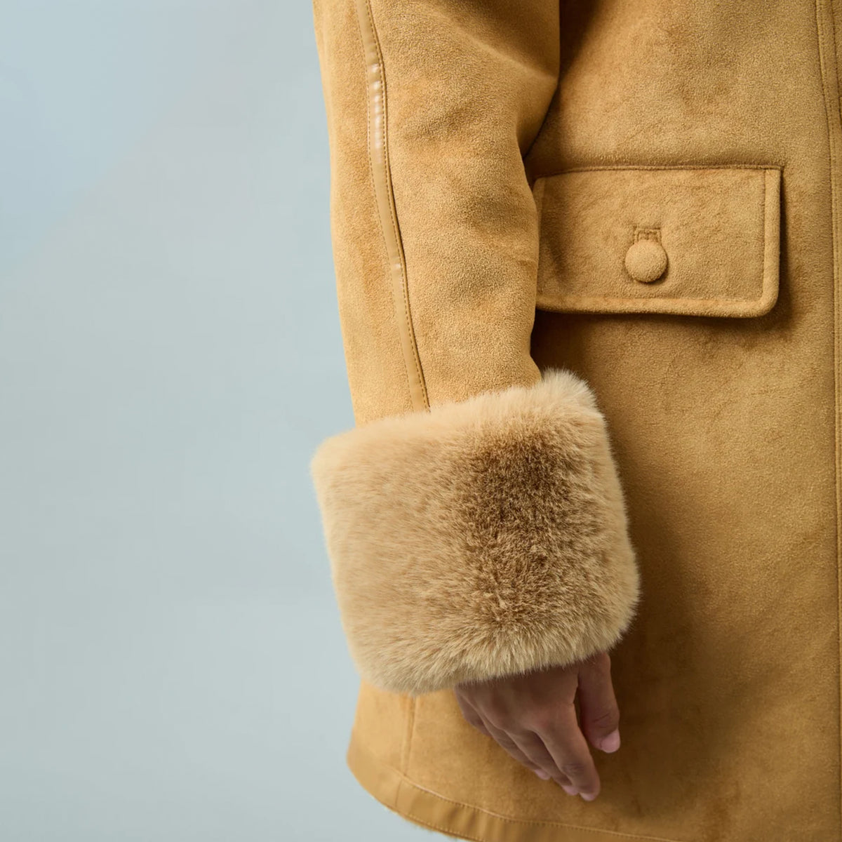 House of Sunny Womens Dolly Coat Sand Beige