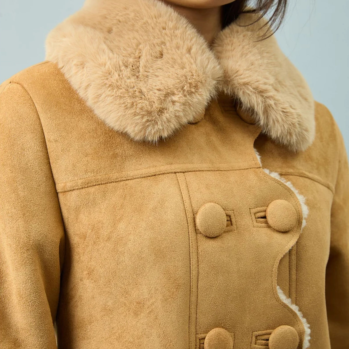 House of Sunny Womens Dolly Coat Sand Beige