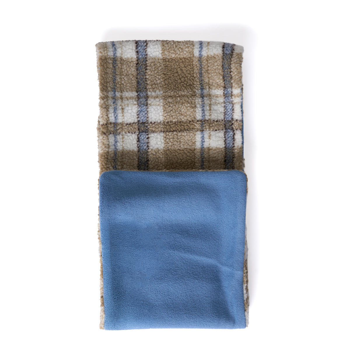 House of Sunny Womens Fleece Scarf Jacket Check Multi