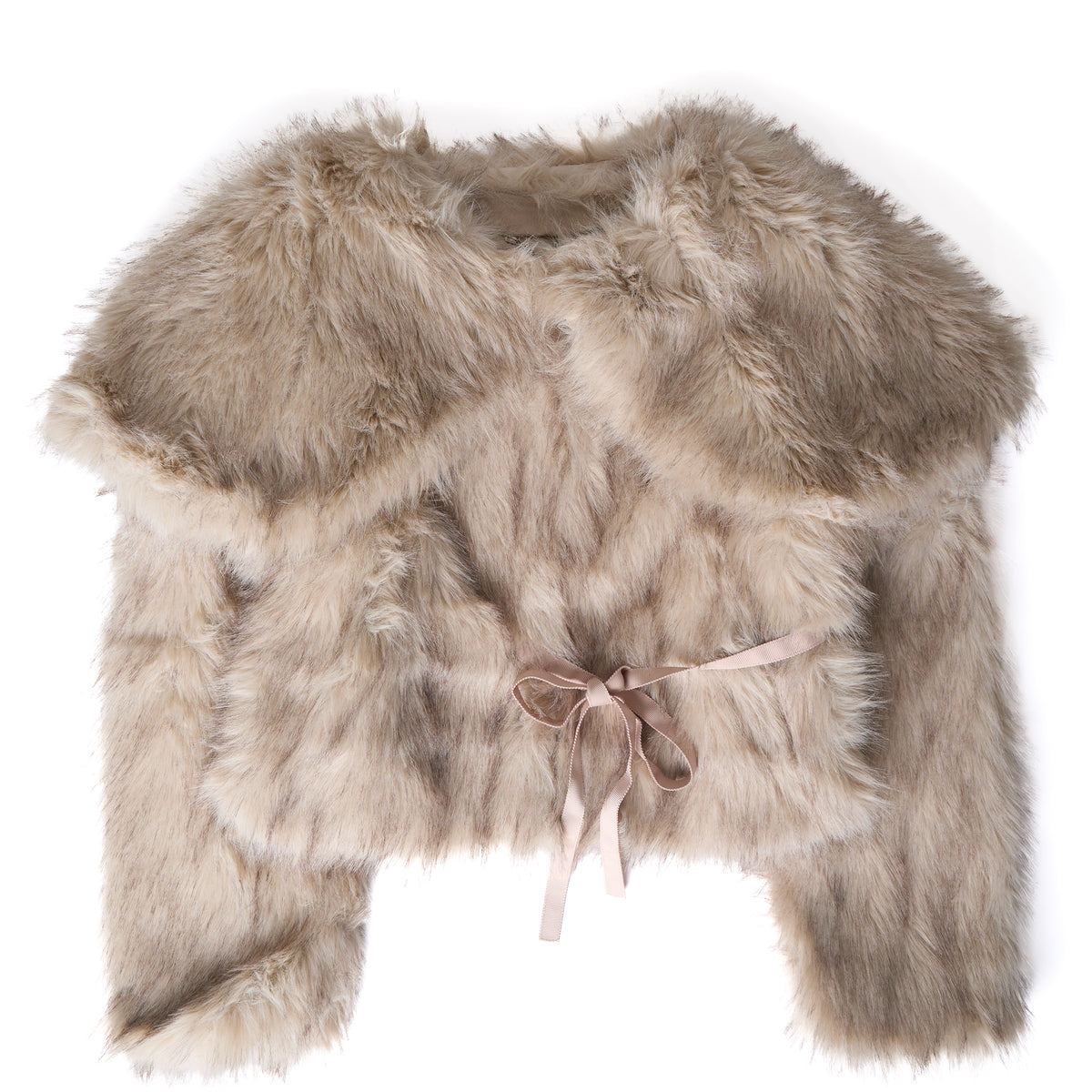 House of Sunny Womens Gaia Fur Jacket Dipped