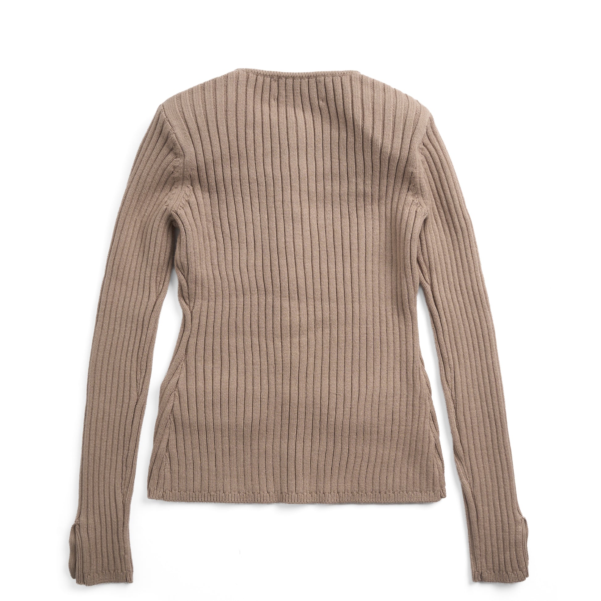 House of Sunny Womens Power Peggy Rib Knit Taupe