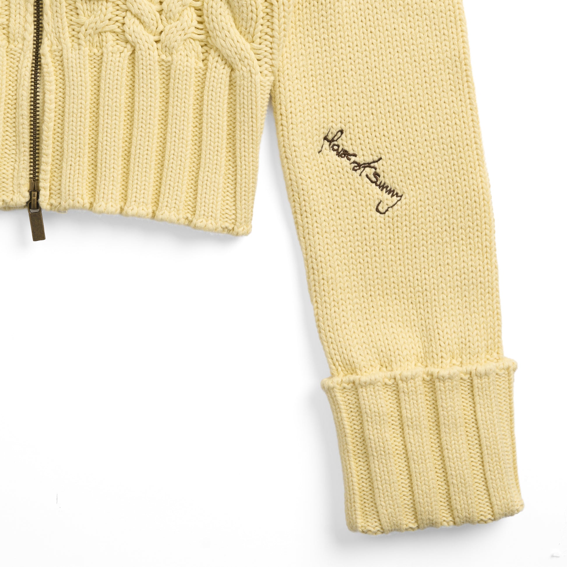 House of Sunny Womens Rolled Cuff Peggy Cardigan Butter