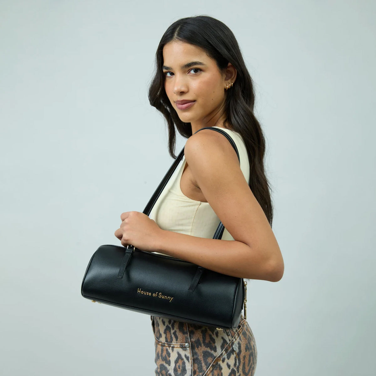 House of Sunny Womens The Shirley Bag Black