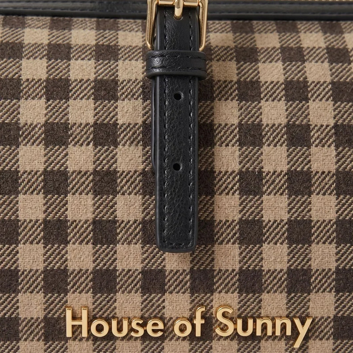 House of Sunny Womens The Shirley Bag Multi Check