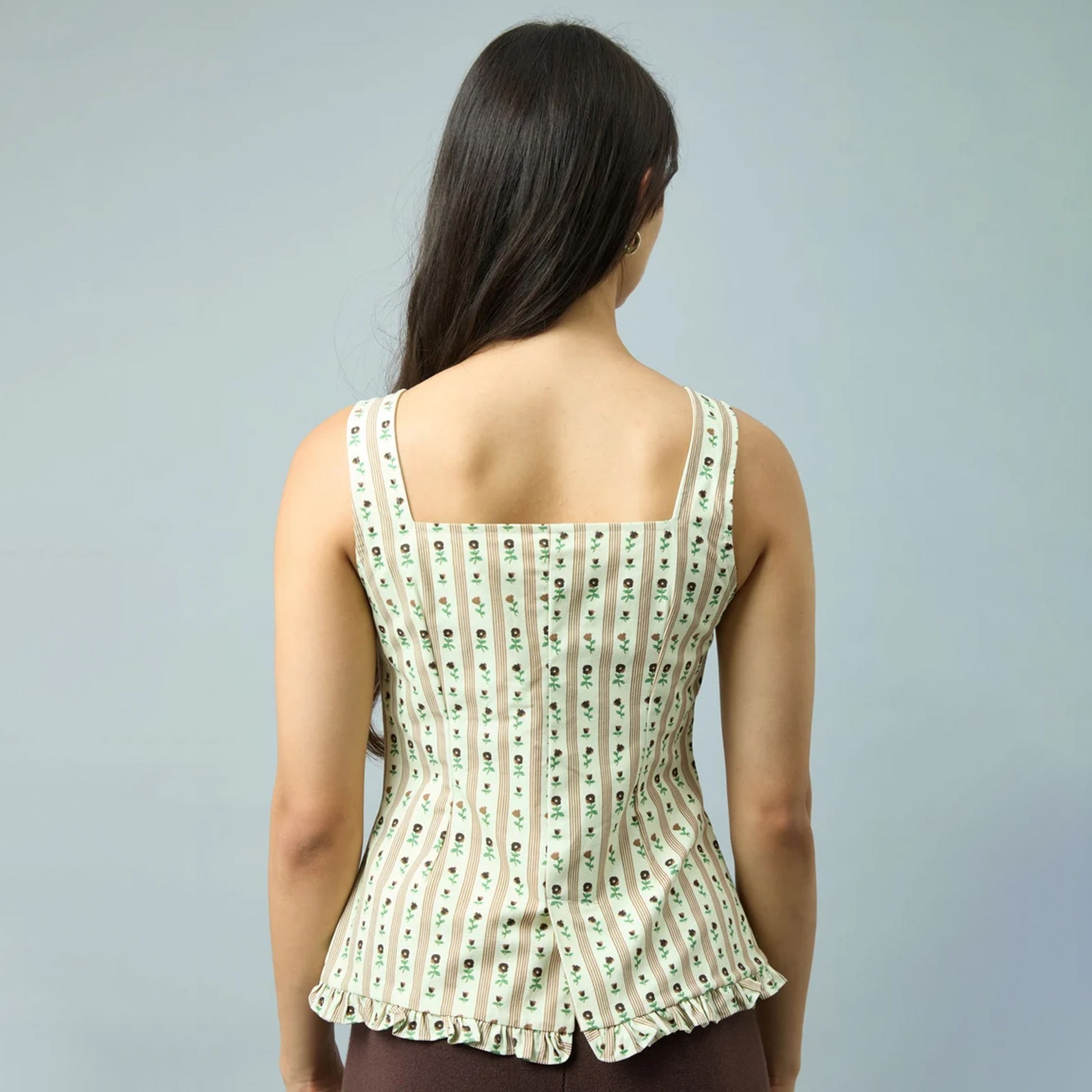 House of Sunny Womens Vintage Rose Top Oat