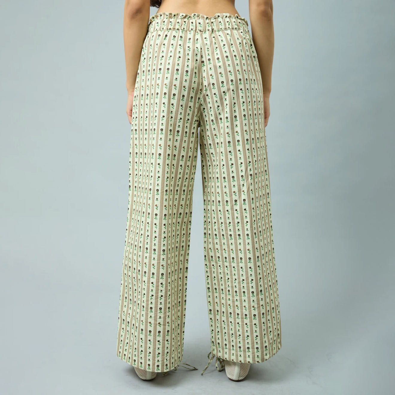 House of Sunny Womens Vintage Rose Trouser Oat