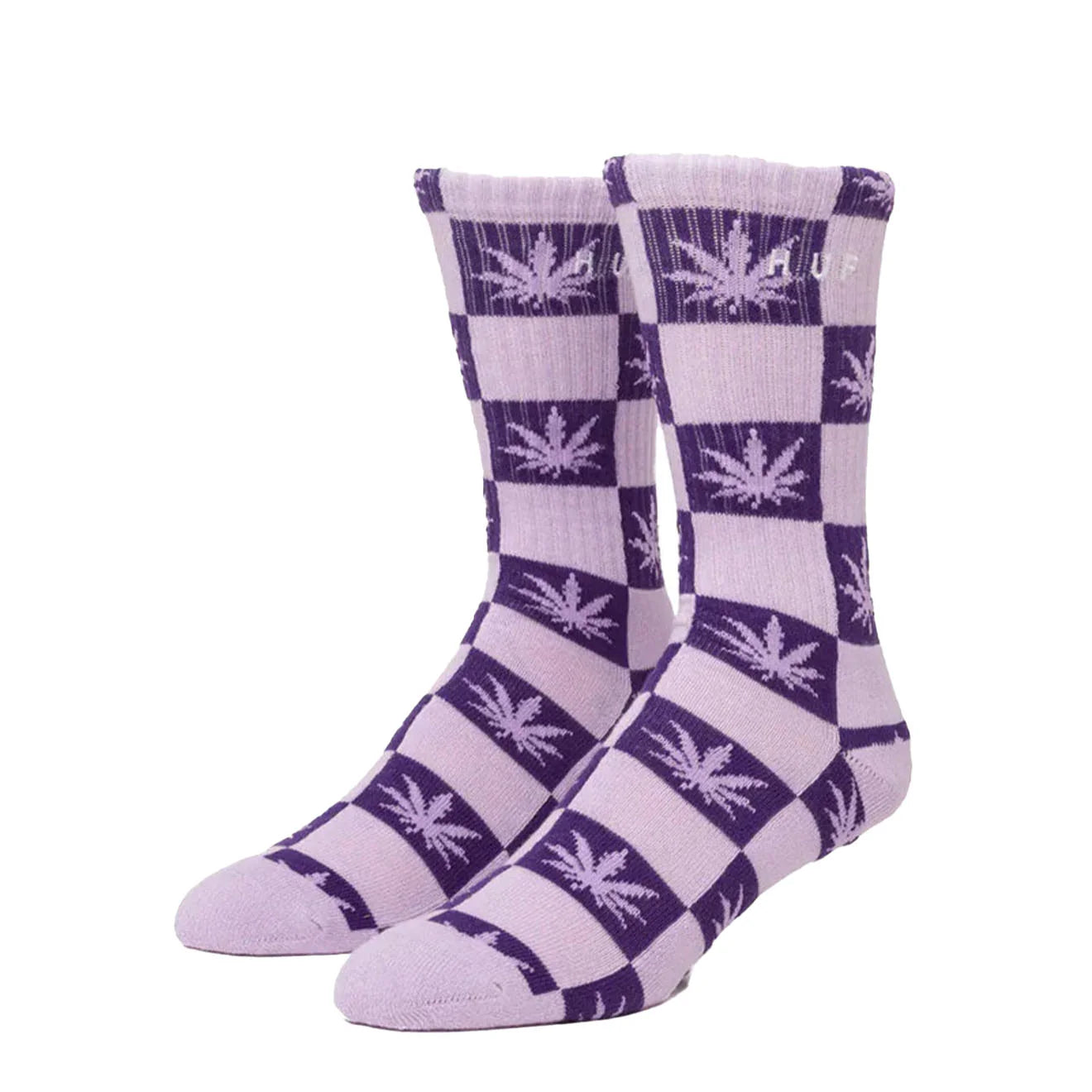 Huf Checkered Plantlife Sock Purple