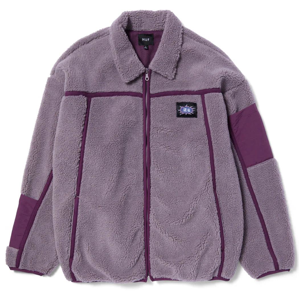 Huf Womens Livingston Sherpa Jacket Dust Purple