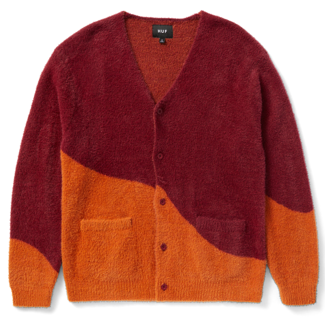 Huf Womens Merged Cardigan Berry