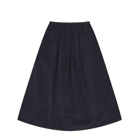 Kappy Corduroy Flare Skirt Navy