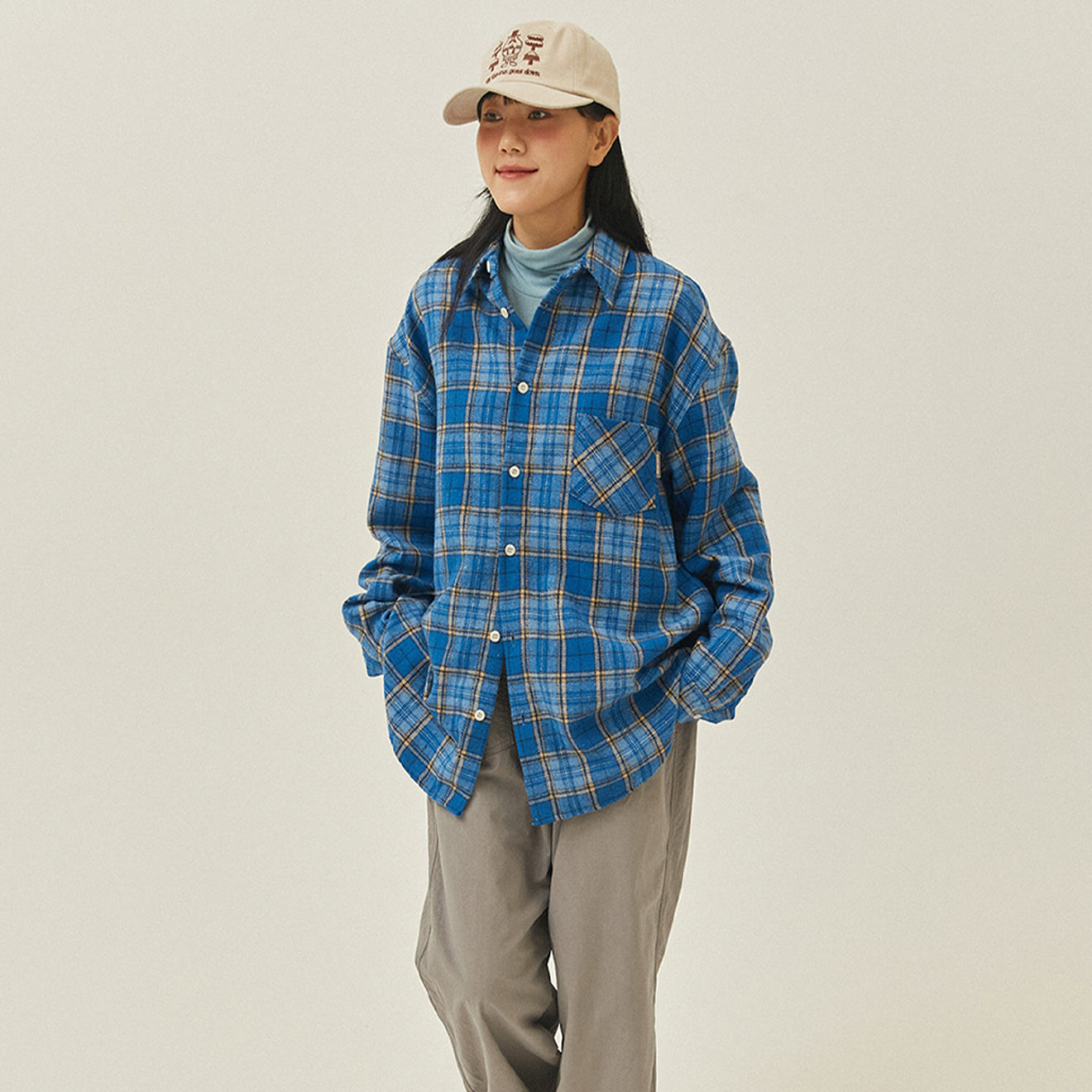 Kappy Country Check Shirt Blue - pam pam 