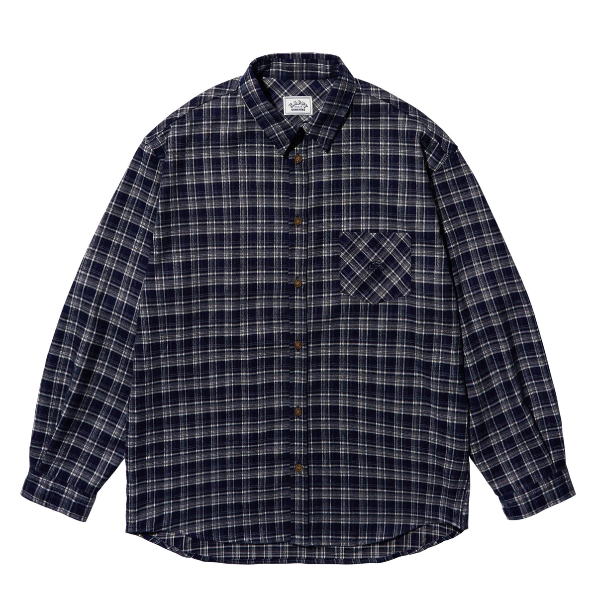Kappy Flannel Check Shirt Navy