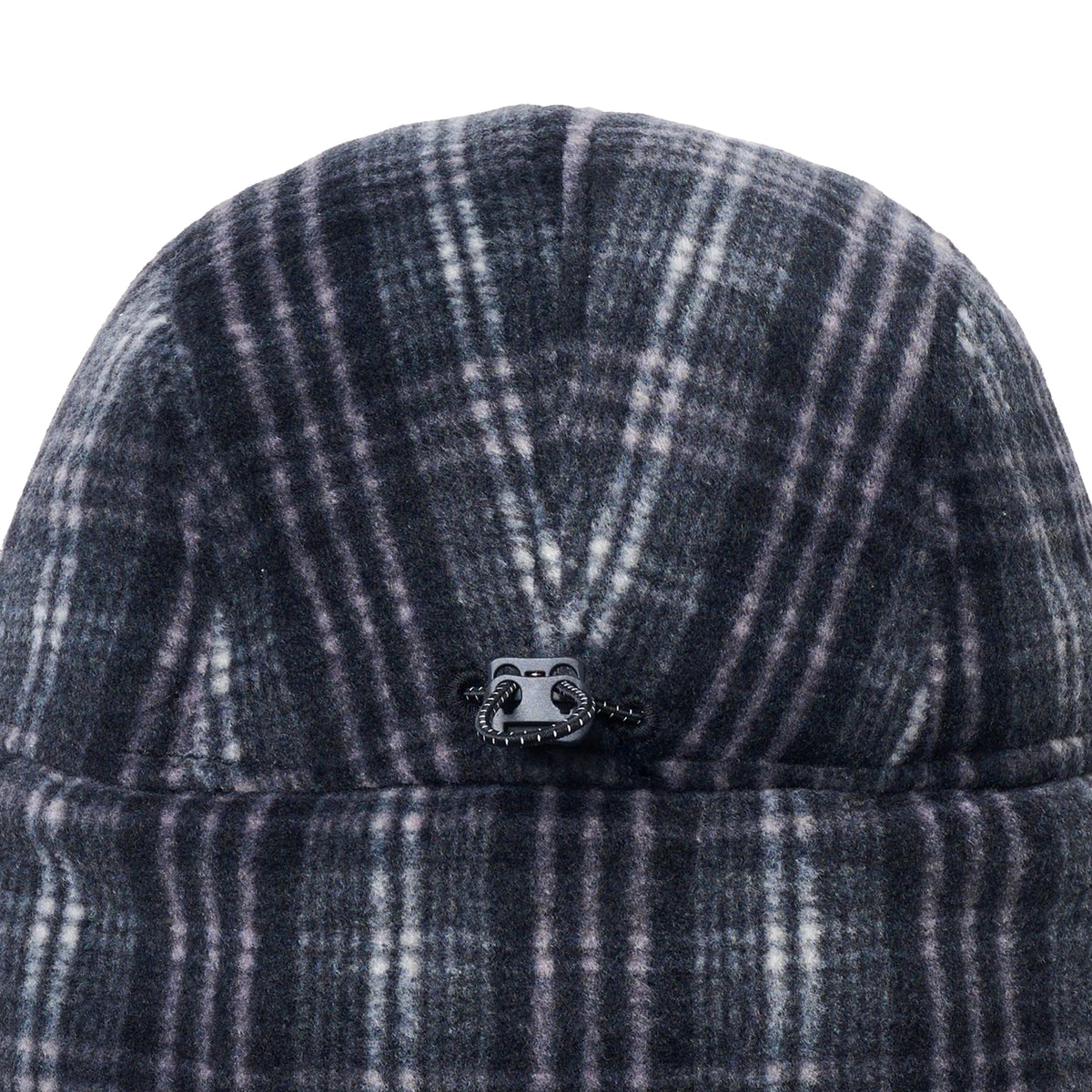 Kappy Fleece Check Trooper Hat Black