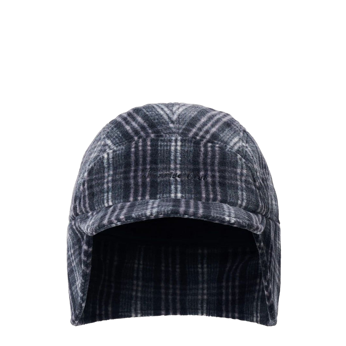 Kappy Fleece Check Trooper Hat Black