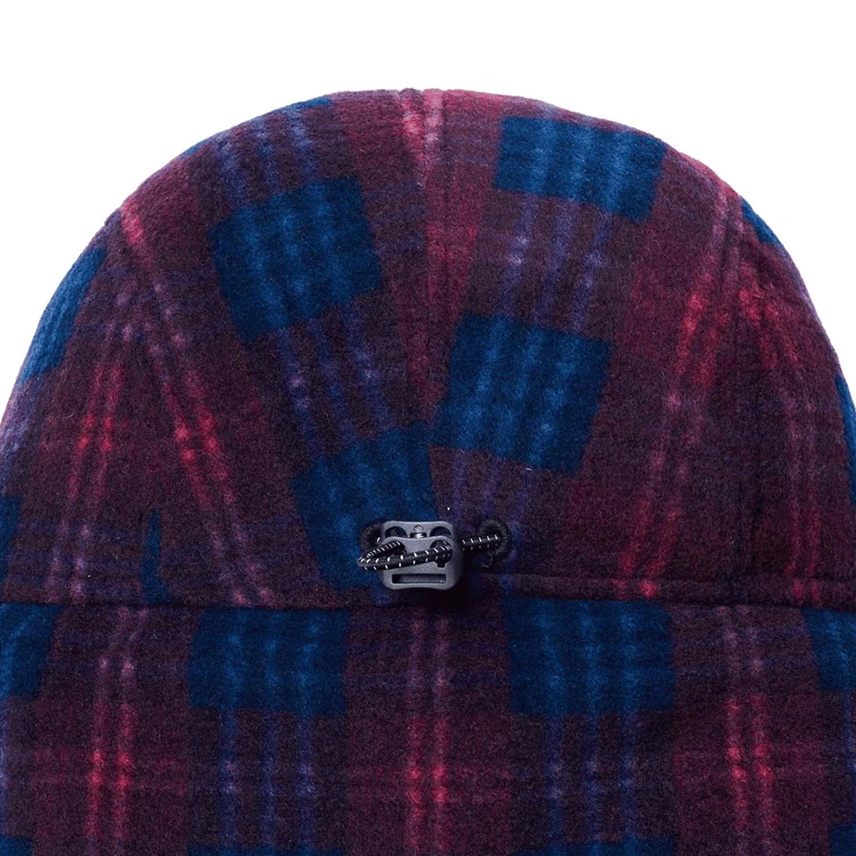 Kappy Fleece Check Trooper Hat Purple