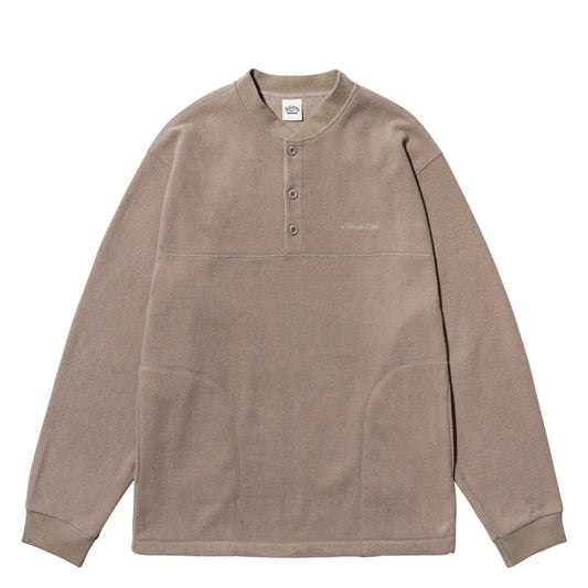 Kappy Fleece Waffle Button Anorak Beige