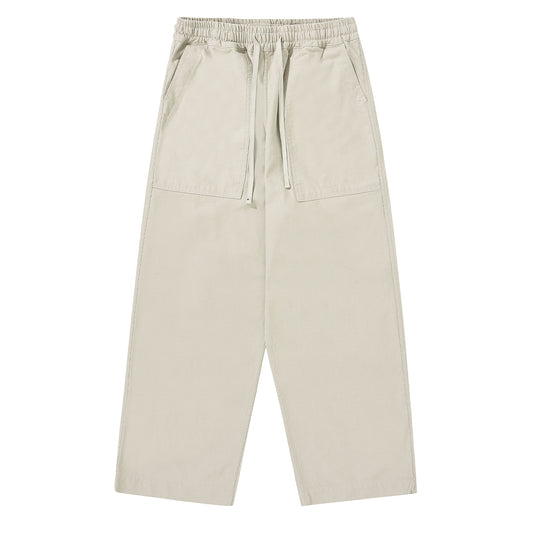 Kappy Heavy Cotton Fatigue Pants Cream