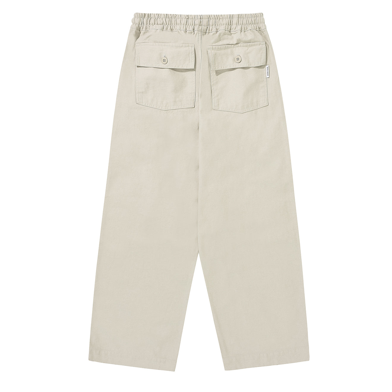 Kappy Heavy Cotton Fatigue Pants Cream